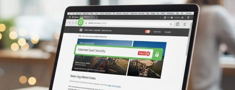 A web browser on a laptop with the URL address bar highlighted.